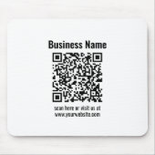 独自のQRコードを作成する |トランスペラント マウスパッド (正面)