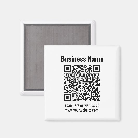 独自のQRコードを作成する |トランスペラント マグネット (正面/裏面)