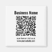 独自のQRコードを作成する |トランスペラント マグネット (正面)