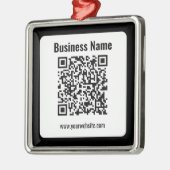 独自のQRコードを作成する |トランスペラント メタルオーナメント (左)