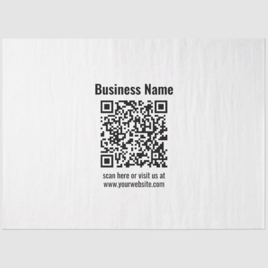 独自のQRコードを作成する |トランスペラント 薄葉紙 (正面)