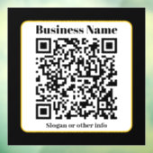 独自のQRコードを作成する |白黒金ゴールド縁ど ウィンドウサイン (シート3)