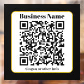 独自のQRコードを作成する |白黒金ゴールド縁ど ウィンドウサイン (シート2)