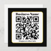 独自のQRコードを作成する |白黒金ゴールド縁ど シーズンカード (正面/裏面)