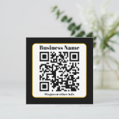 独自のQRコードを作成する |白黒金ゴールド縁ど シーズンカード (スタンド正面)