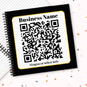 独自のQRコードを作成する |白黒金ゴールド縁ど ノートブック