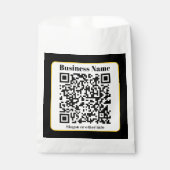 独自のQRコードを作成する |白黒金ゴールド縁ど フェイバーバッグ (正面)
