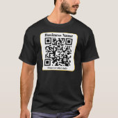 独自のQRコードを作成する |白黒金ゴールド縁ど Tシャツ (正面)