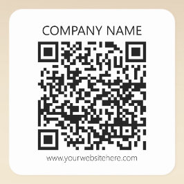 独自のQRコードを作成する | 白黒 スクエアシール