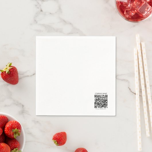 独自のQRコードを作成する | 白黒 スタンダードカクテルナプキン (インサイチュ)