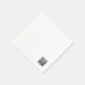 独自のQRコードを作成する | 白黒 スタンダードカクテルナプキン (角)
