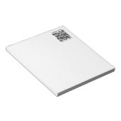 独自のQRコードを作成する | 白黒 ノートパッド (アングル)