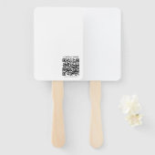 独自のQRコードを作成する | 白黒 ハンドファン (正面&裏面)