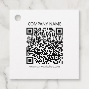 独自のQRコードを作成する 白黒 フェイバータグ