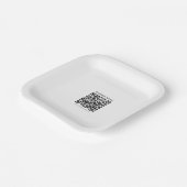 独自のQRコードを作成する | 白黒 ペーパープレート (傾斜あり)