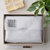 独自のQRコードを作成する | 白黒 薄葉紙 (ギフト)