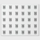 独自のQRコードを作成 | 透明 ラッピングペーパー (フラット)