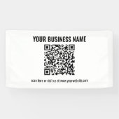 独自のQRコードを作成 | 透明 横断幕 (横)