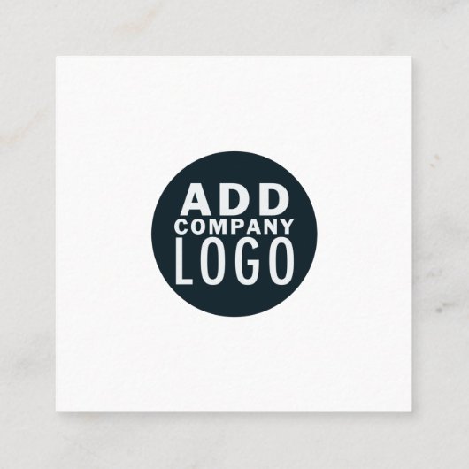 独自のQRコードカスタムを作成すモダンる スクエア名刺 (裏面)