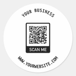 独自のQRコードカスタムビジネスシールの作成 ラウンドシール