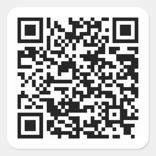 独自のQRコードカスタムWebサイトのURLアドレスの作成 スクエアシール (正面)