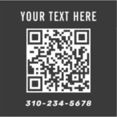 独自のQrコードカーを作成する シール (正面)