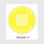 独自のQRコードテキストをスキャン最小限に追加 シール (シート)