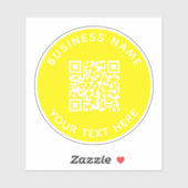 独自のQRコードテキストスキャンミニマルを追加 シール (シート)