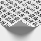 独自のQRコードパーソナライズされたビジネスの作成 ラッピングペーパー (角)