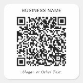 独自のQRコードプロモーションの作成 スクエアシール (正面)