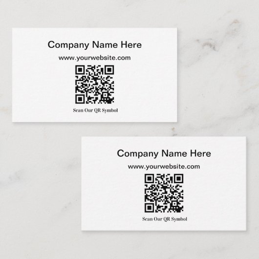 独自のQRコード名刺を追加する 名刺 (正面/裏面)