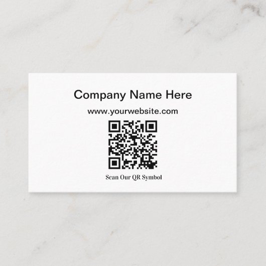 独自のQRコード名刺を追加する 名刺 (正面)