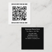 独自のQRコード名刺テンプレートの作成 スクエア名刺 (正面/裏面)