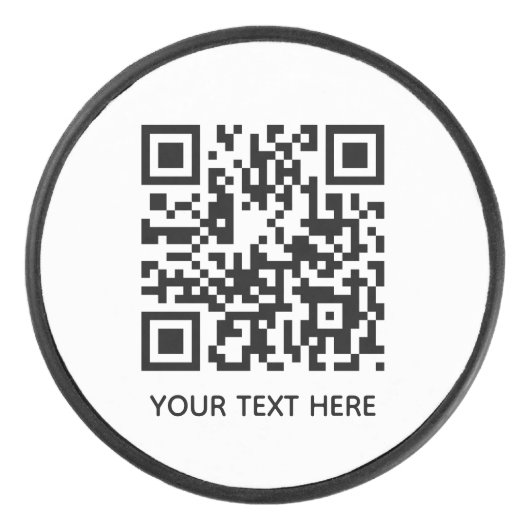 独自のQRコード文字スキャンミニマルシンプル失ったの追加 アイスホッケーパック (正面)