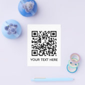 独自のQRコード文字スキャンメニューリンクの追加 チラシ (シングル)