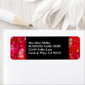 独自のRuby Red Rhinestoneグリッターの作成きらきら光る ラベル (インサイチュ)