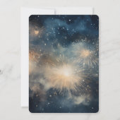 独自のSmokey Blue Fireworksの作成 招待状 (裏面)