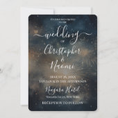 独自のSmokey Blue Fireworksの作成 招待状 (正面)