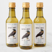 独自のSteampunk Ravenビクトリアンの作成 ワインラベル (ボトル)