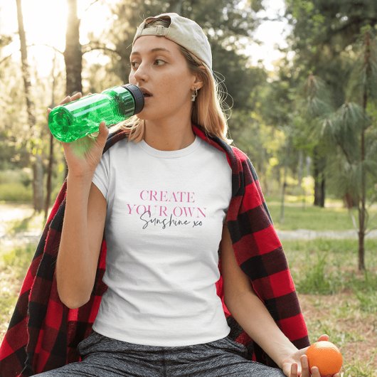 独自のSunshine Xoメッセージの感動的作成 Tシャツ