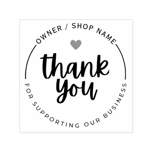 独自のThank you Businessを作成 セルフインキングスタンプ (デザイン)
