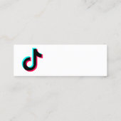独自のtiktok bussinesカードを作成する スキニー名刺 (裏面)