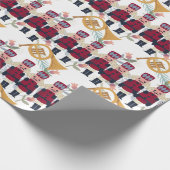 独自のTin兵士と角を作成すフランスのる ラッピングペーパー (角)