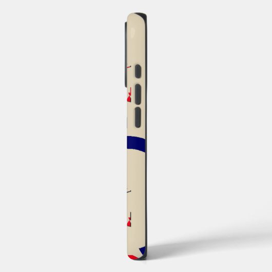 独自のUSAを作成する美しい素晴らしいハート Case-Mate iPhoneケース (裏面 / 左)