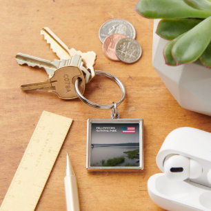 独自のUSA旅行の記念写真を作成 キーホルダー