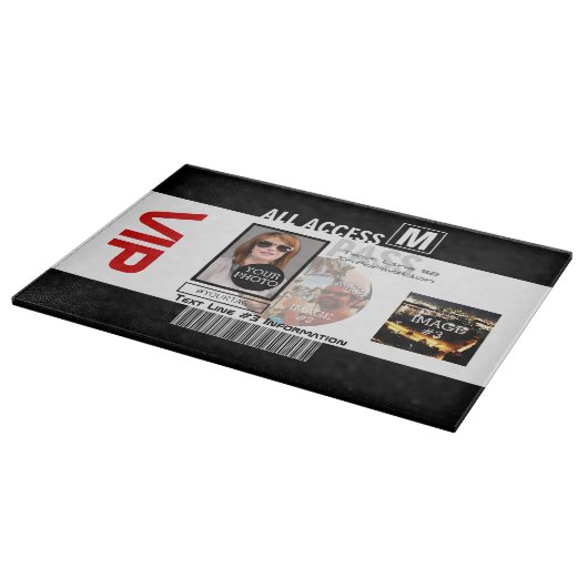 独自のVIPパスを作成する8つのパーソナライズ方法 カッティングボード (角)