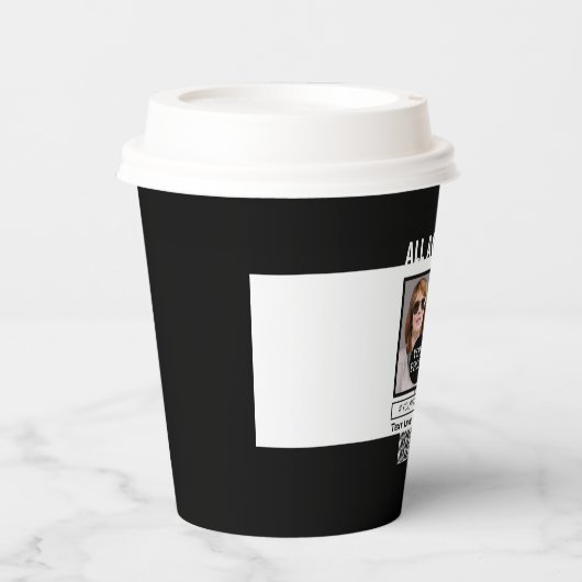 独自のVIPパスを作成する8つのパーソナライズ方法 紙コップ (正面)