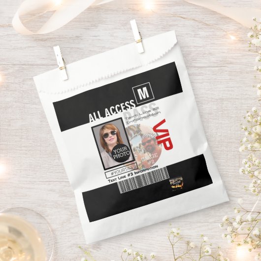 独自のVIPパスを作成する8つの方法をカスタマイズする フェイバーバッグ (クリップ留めされた状態)