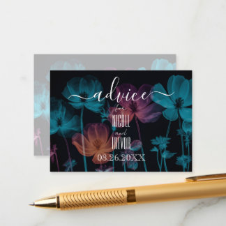 独自のX線カラフル花を作成する アドバイスカード