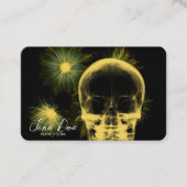 独自のX線スカルと花を作成 名刺 (正面)